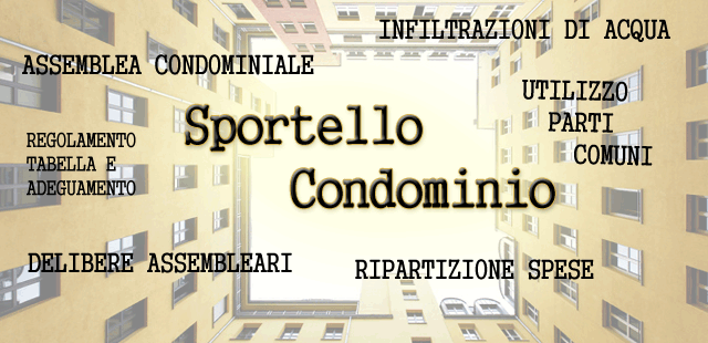 sportello condominio infiltrazioni muffa impugnazione spazi comuni avvocato del cittadino